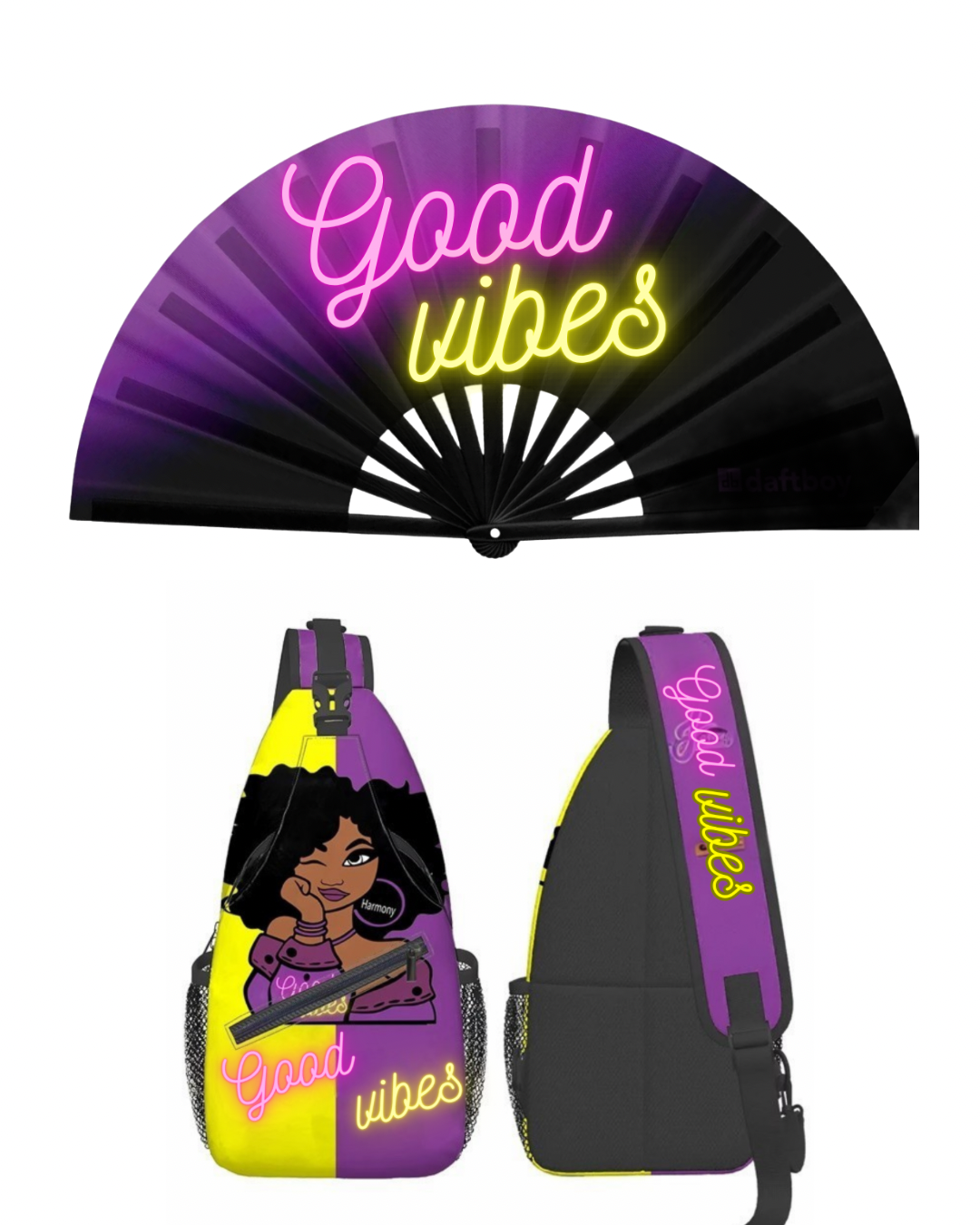 Matching Fan and Crossbody Bag